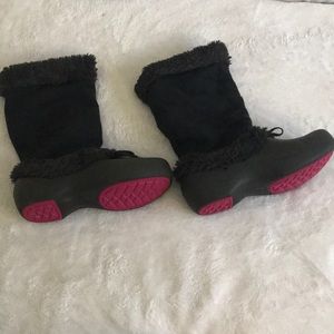 Croc winter furry boot